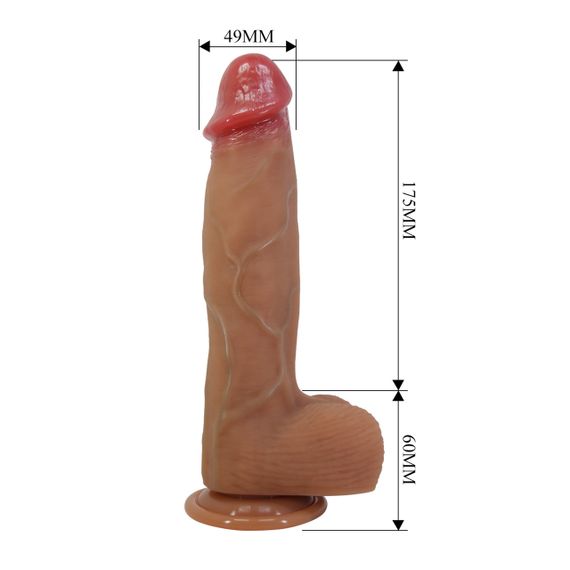Фаллоимитатор Pretty Love Orton 9.2 Super Soft Liquid Silicone Dildo Sex Aura | Зображення 6