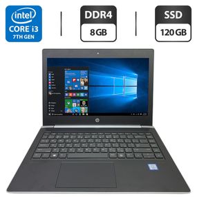 Ноутбук HP ProBook 430 G5 / 13.3" (1920x1080) IPS / Intel Core i3-7100U (2 (4) ядра по 2.4 GHz) / 8 GB DDR4 / 120 GB SSD / Intel HD Graphics 620 / WebCam б/в