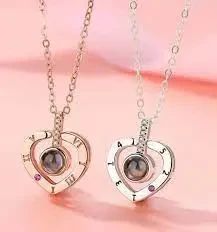 Кулон підвіска з проекцією I love you Я тебе люблю 100 мовами світу у формі серця | Зображення 7