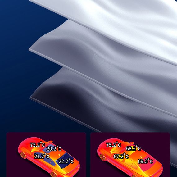 Сонцезахисна парасолька для автомобіля (1.40x0.80m) Black | Зображення 6