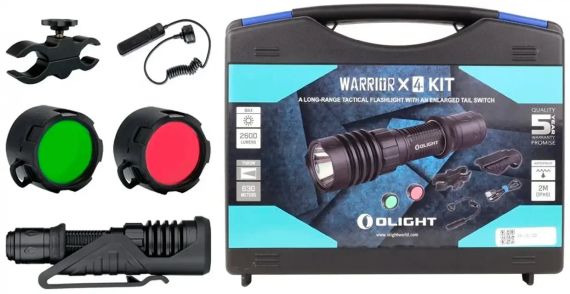Набір Olight Warrior X 4 KIT Matte Black