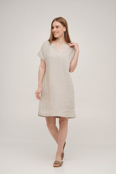 Сукня SoundSleep Linen лляна коротка S натуральна (653590753957) | Зображення 8