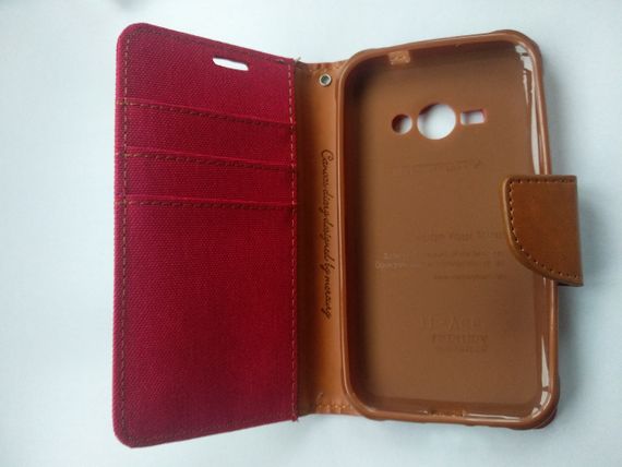 Чохол-книжка Goospery для Samsung Galaxy J1 Ace Duos J110 Red | Зображення 2