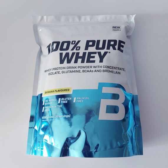 Сироватковий протеїн 100% Pure Whey BioTechUSA 1000 грам | Зображення 1