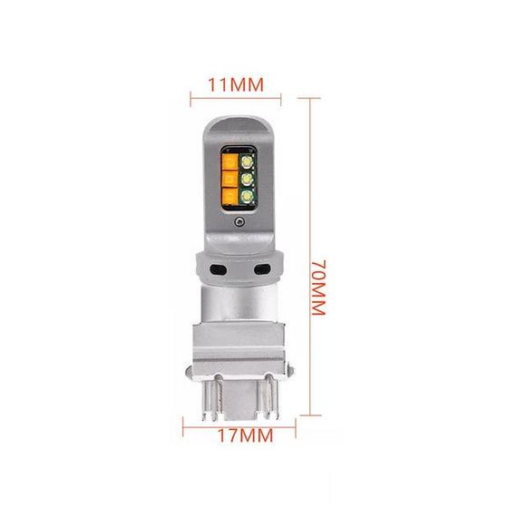 Світлодіодна лампа TBS 3157 P27/7W 12 діодів CREE W2,5x16q White+Amber | Зображення 1