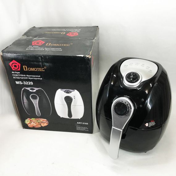 Аерофрітюрниця електрична для дому Domotec MS-3220 1300Вт 4.5л, Аеро-гриль для приготування фрі HX-10 | Зображення 9