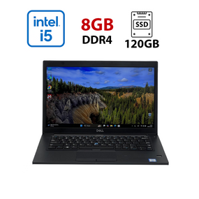 Ультрабук Dell Latitude 7490 / 14" (1920x1080) IPS / Intel Core i5-8350U (4 (8) ядра по 1.7 - 3.6 GHz) / 8 GB DDR4 / 120 GB SSD / Intel UHD Graphics 620 / NoWebCam б/в