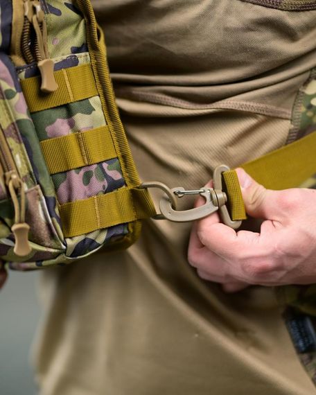 Тактична нагрудна сумка через плече чоловіча військова сумка слінг мультикам сумка для спорядження та EDC | Зображення 6