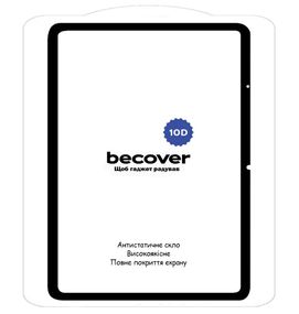 Защитное стекло BeCover 10D для планшета Xiaomi Redmi Pad 10.61" - Black