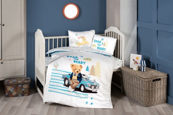 Комплект постельного белья для новорожденных First Choice Baby Digital Satin 100х150 см. Monty