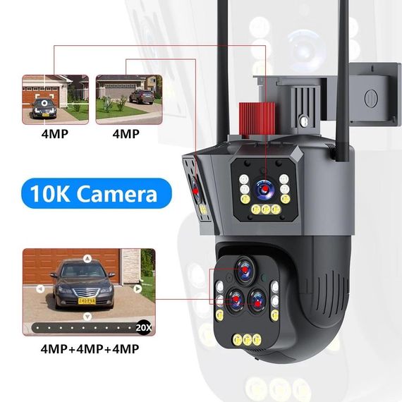 Вулична PTZ-камера відеоспостереження з бездротовим підключенням 3L-V30-WIFI V380PRO (45050-16983_1293) | Зображення 3