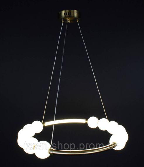 Люстра потолочная LED SG33-600 Латунь 25-140х62х62 см. | Зображення 5