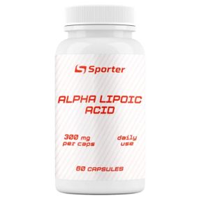 Альфа-ліпоєва кислота для спорту Sporter Alpha Lipoic Acid 300 mg 60 Caps