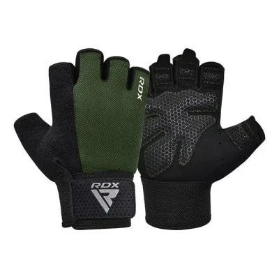 Перчатки для фитнеса RDX W1 Half Army Green M (WGA-W1HA-M) | Зображення 1