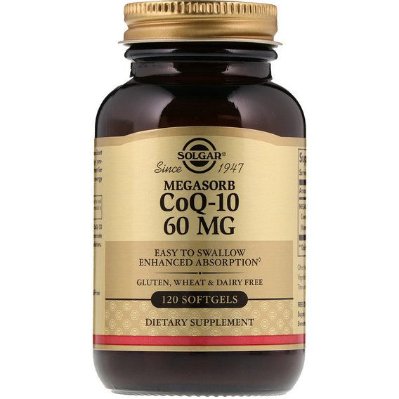 Коэнзим Solgar Megasorb CoQ-10 60 mg 120 Softgels