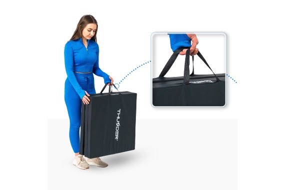 Матрац гімнастичний THUNDER MG-02, 180 х 60 х 5 см, чорний (MG-02-BLACK) | Зображення 4