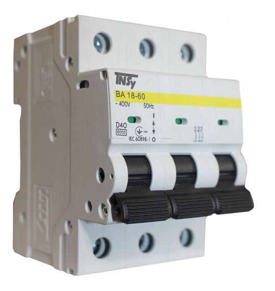 Автоматичний вимикач ВА18-60 3Р 40А 6кА х-ка D Ny95504809