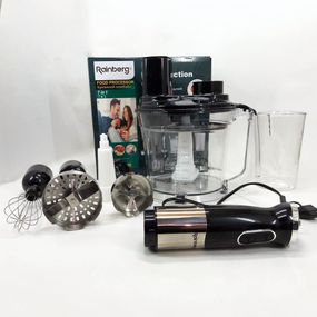 Блендер для кухни с мерным стаканом Rainberg, Кухонный миксер с металлической чашей RY-60