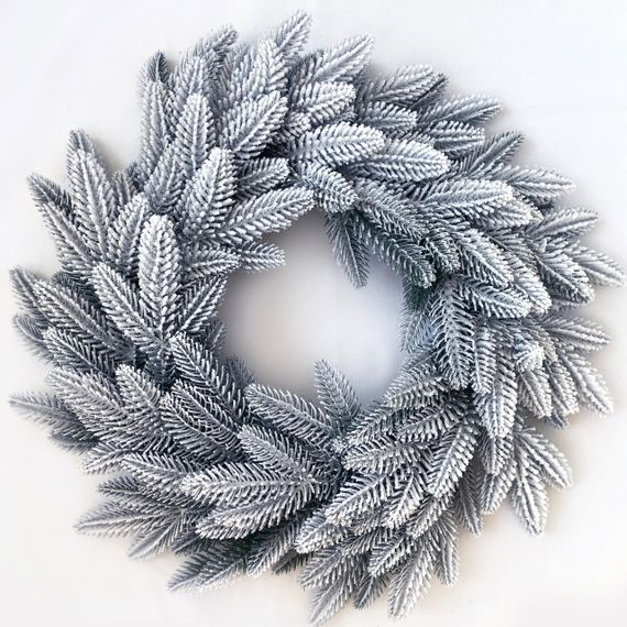 Вінок різдвяний Classic литий d-50 см засніжений