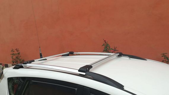 Перемички на рейлінги під ключ (Туреччина, 2 шт) Сірий для Toyota Rav 4 2013-2018 рр | Зображення 1