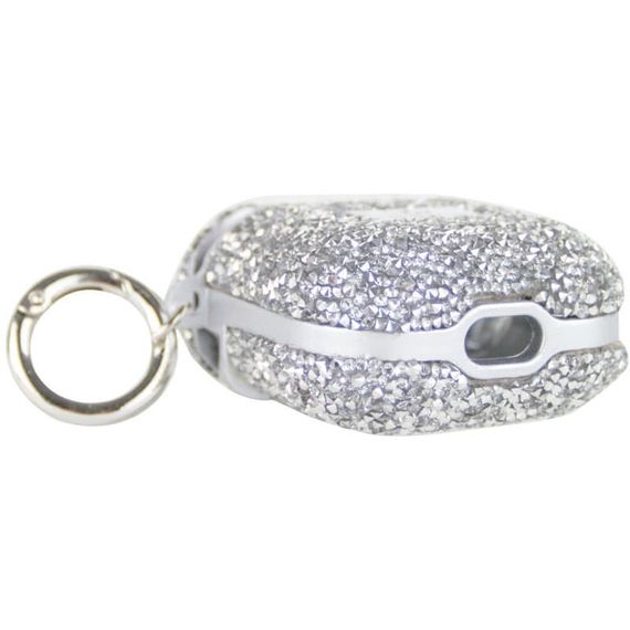 TPU чехол Bling World Rock Diamond для наушников AirPods 1/2 Серебряный | Зображення 4