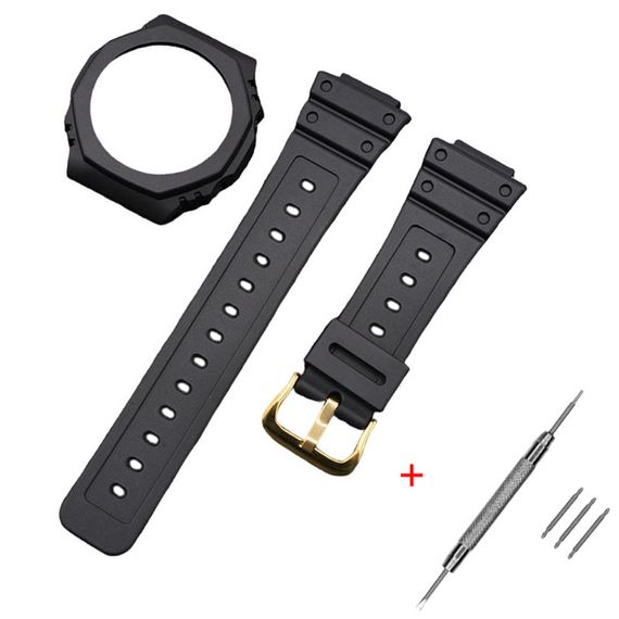 Ремінець + безель (рант) для Годинник C2asio G-Shock GA-2100 Black GD