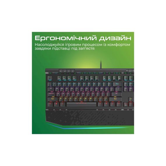 Клавіатура Vertux Tungsten USB Black (tungsten.black) | Зображення 3