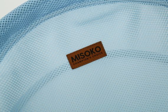 Складаний лежак для домашніх тварин MISOKO Pet bed round, 45x45x22 cm, light blue | Зображення 1