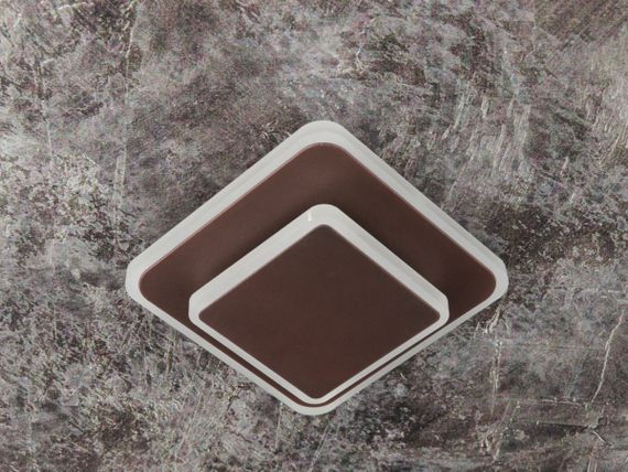 Сучасний креативний світильник стельовий LED для кухні ванної офісу 25464 Коричневий 6х15х15 см. | Зображення 2