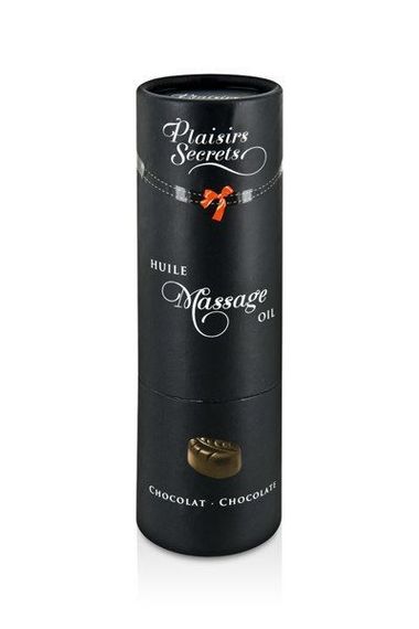 Массажное масло Plaisirs Secrets Chocolate (59 мл) с афродизиаками, съедобное, подарочная упаковка, 59 | Зображення 2