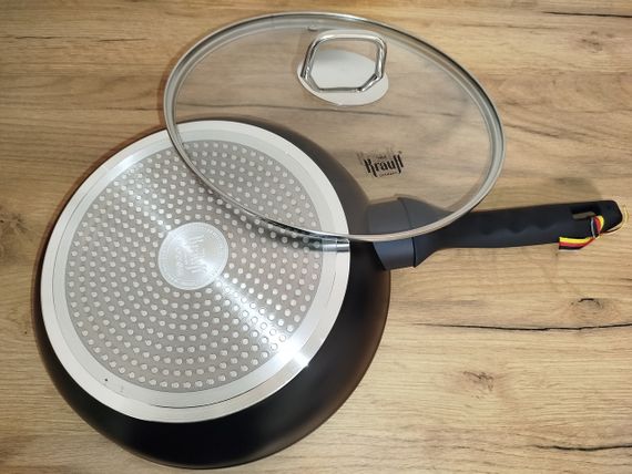 Сковорода антипригарная с крышкой Krauff Smart Fry 26 см 88-222-115 алюминиевая для всех плит | Зображення 3