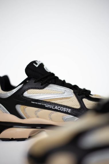 Чоловічі кросівки Lacoste L003 2K24 beige black | Зображення 5