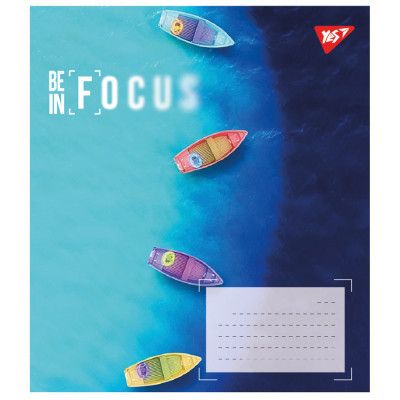 Тетрадь Yes Be in focus 60 листов клетка (767399) | Зображення 1