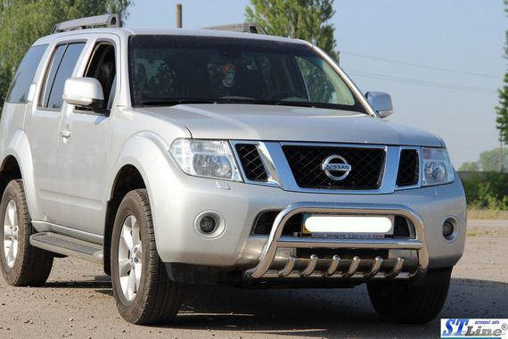 Кенгурятник WT008 (нерж) для Nissan Pathfinder R51 2005-2014 гг | Зображення 2