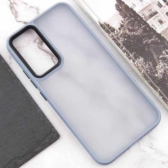 Чохол TPU+PC Lyon Frosted для Samsung Galaxy S25 Ultra Sierra Blue | Зображення 3