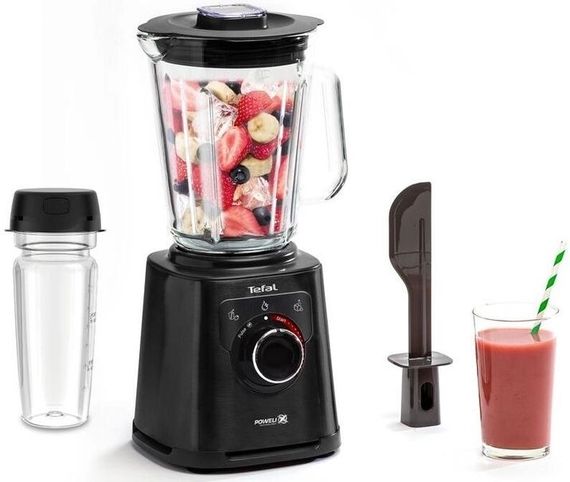Блендер Tefal  стаціонарний Perfectmix+ 1200Вт, чаша-2000мл, ємність для смузі, скло, чорний (BL87G831) | Зображення 1