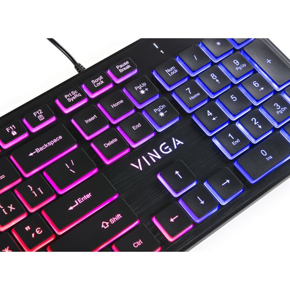 Клавіатура Vinga KB410 black | Зображення 5