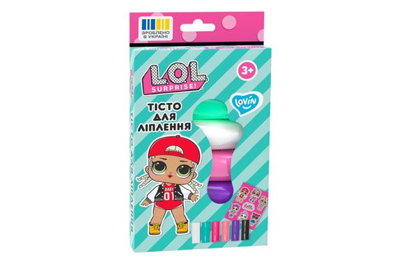 Набір для ліплення з тістом LOL41245 "L.O.L. Surprise!" 6 кольорів LOVIN | Зображення 3
