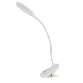 Настільна лампа на гнучкій ніжці з USB роз'ємом SL-100 5,5W WH