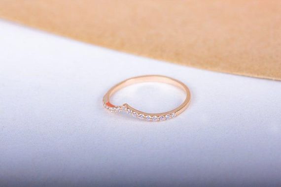 Кольцо из красного золота с фианитами 21.5 | Зображення 4