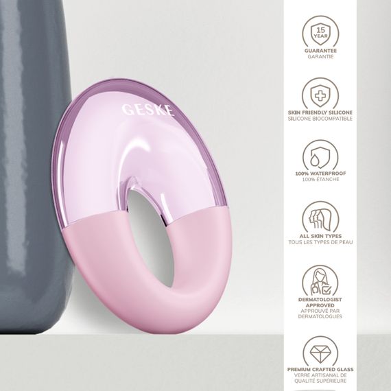 Масажер для очей GESKE Cool&Warm Eye Massager 7в1 starlight, Рожевий | Зображення 2