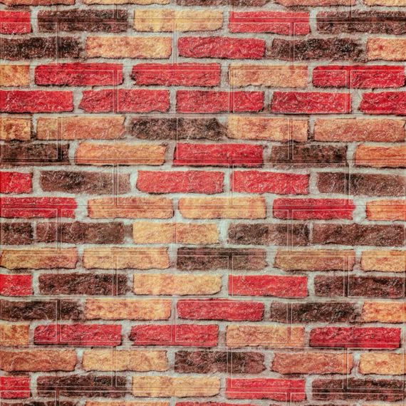 Самоклеюча 3D панель під бежево-коричневу катеринославську цеглу 20000x700x3мм SW-00001357 | Зображення 1