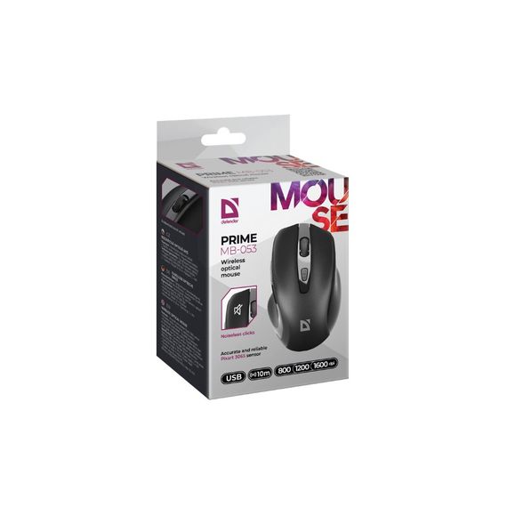 Мишка Defender Prime MB-053 Silent Wireless Black (52053) | Зображення 4