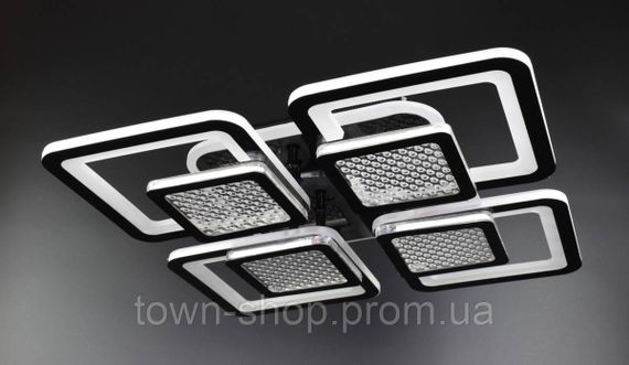 Люстра потолочная LED с пультом A2727/4-RGB-bk Черный 9х42х42 см.