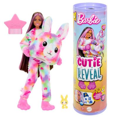 Кукла Barbie Cutie Reveal серии Цветные пушистики – кролик (HRK38)