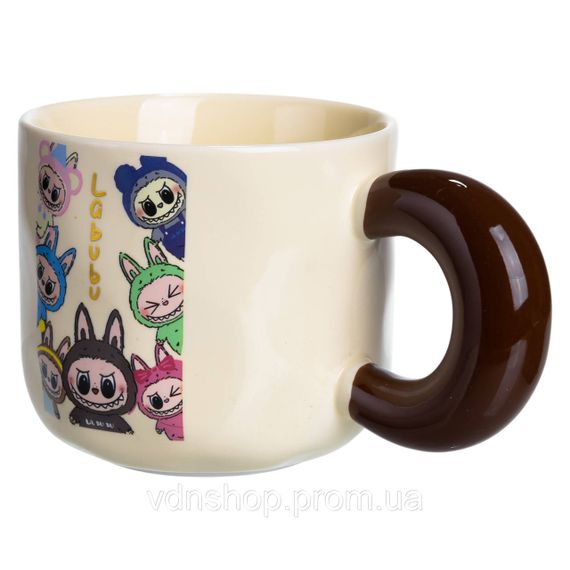 Чашка порцелянова Labubu Brighten Your Day 400 (мл) подарункова кружка прикольна чашка для дітей на подарунок FM-21D | Зображення 3