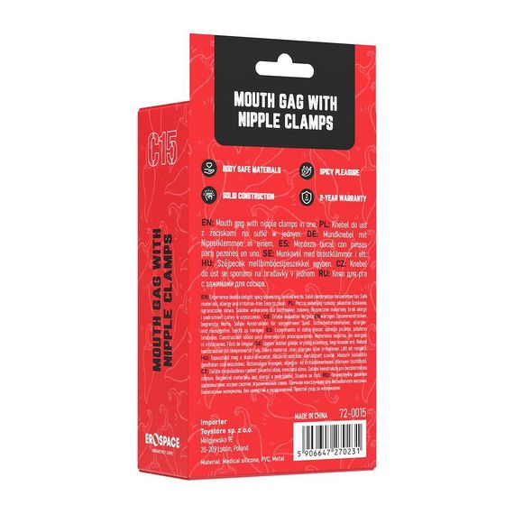 Кляп та затискачі для сосків Wild Play sexstyle | Зображення 14