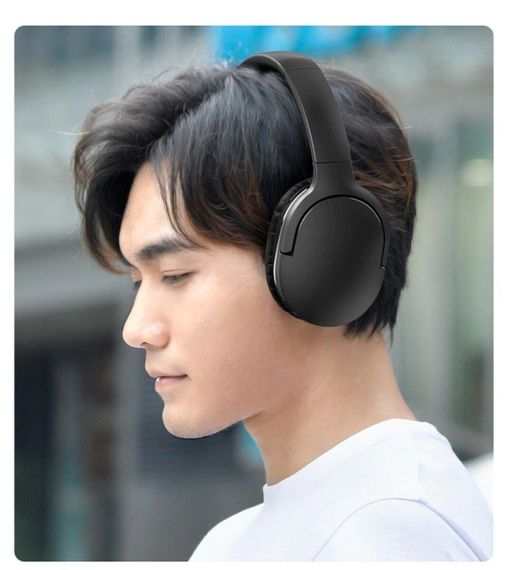 Беспроводные наушники Baseus Encok Wireless headphone D02 Pro Black (2022 Edition) | Зображення 6