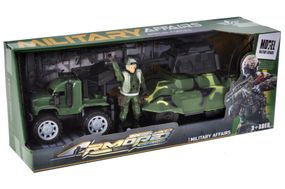 Машина 7-3 військова з набором, в коробці р.35,5x10x14 см YG Toys
