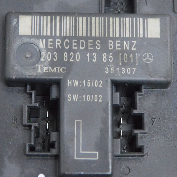 Блок комфорту Mercedes C-Class W203 блок управління передніх лівих дверей Мерседес Ц-клас 2038201385 | Зображення 1